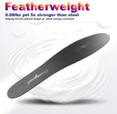 Carbon Fiber Insole for Foot Recovery, 0.047" Thin Rigid Shoe Insert Limit Foot Bending to Relief Pain of Turf Toe Hallux Rigidus Broken Toe Arthritis, Replace Walking Boots Men Women 10.6" — 4