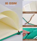 Biuwory Leather Journal Notebook,256 Thick Lined Pages,Hardcover 5.7"×8.3" | Blue | Lined-256 Pages (5.7"×8.3") — 4