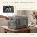 SHARLOVY Top-Side Expandable Pet Carrier, Treat Window,18x11x11 Airline Approved