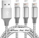 iPhone Charger 3 Pack 10FT MFi Lightning Cable (Grey White) 1