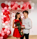 Pink Red Balloons Valentines Balloons 60pcs 12 Inch Red and Pink Latex Balloon for Birthday Valentines Bridal Shower Anniversary Party Decorations | Red Pink — 3