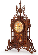 FUNPOLA LED 3D Wood Puzzle Clock Tower, 3D Puzzle Building Model, 3D Home Décor Puzzle DIY 3D Clock Kit for Adults (LED-WTC02) — 1