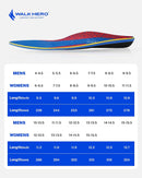 WalkHero Plantar Fasciitis Pain Relief Insoles, High Arch Support Inserts - Deep Blue Red — 7