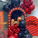 Awenztech 122pcs Dark Red Latex Balloons in 18 12 10 5 inches — 5