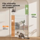 Extra Tall Cat Gate 51"-87" Height Adjustable Pressure Mounted 4 Extensions — 2