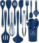 Blue Kitchen Utensils Set-12 Pieces Silicone Cooking Utensils Set — 1