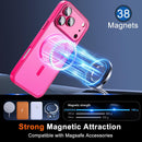 for iPhone 17 Pro Max Case with Privacy Screen Protector, Hot Pink — 3
