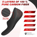 Morton's Extension Orthotic, Recovery Carbon Fiber Insole-Rigid Foot Support Shoe Inserts for Morton's Toe, Turf Toe, Hallux Limitus, Hallux Rigidus, Arthritis and Broken Big Toe-1Pc Length 10.83" - Black-1 Pc — 4