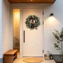 WANNA-CUL 24In Christmas Wreath for Front Door with 3M 30 LED Timer Lights — 7