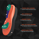 Plantar Fasciitis Insoles for Women Men - Welnove All-Day Superior Comfort Memory Foam Shoe Insoles for Heel Spur Pain - Shock Absorption Shoe Support Inserts for Work Boot, L [US M: 8-13/W: 10-15] — 2