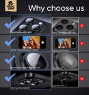 MAGIC JOHN 2 pack for iPhone 16 Pro Max/16 Pro Camera Lens Protector,Black photo 6