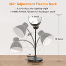 LED Desk Lamp for Home Office with Wireless Charger, Black — 4