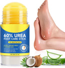 60% Urea Cream Stick with 2% Salicylic Acid, Maximum Strength Callus Remover for Dry Cracked Heels, Intensive Foot Cream for Dead Skin, Exfoliating Moisturizer for Hands, Knees, Elbows (1.4 oz) — 1