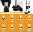 Leather Press Hole Puncher Upgraded Hand Punching Machine for DIY Leather Craft Punching Holes Cutting,Forming Pressing,Install Rivets and Snap Buttons — 5