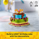 LEGO Birthday Party Cake - Building Toy for Boys & Girls, Ages 7+ - Birthday Decoration with 10 Candle Accessories - Craft for Kids - 40815 — 2