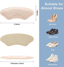 Comfowner 6 Pairs Heel Cushion Pads for Shoes Too Big, Shoe Grips Liners Heel Protectors for Loose Shoes, Heel Pain, Blisters and Rubbing, Anti Slip Shoe Filler Make Shoes Fit Tighter(Beige) — 2