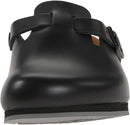 Birkenstock Leather Boston Canberra Clogs – Black Leather — 4