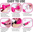 Fabulas Shoe Stretcher Women, 4-Way Adjustable Shoe Expander Widener Plastic Shoes Tree Shape for Wide Feet — 4