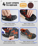 PHIXBEAR Professional Shoe Glue Sole Repair Kit, Low Odor Flexible Adhesive — 7