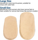 Heel Lifts, 1/2 Inch Shoe Lift, Gel Heel Raisers for Leg Length Discrepancies, Large Height Increase Insole for Men or Women, Shoe Inserts Comfort Half Foot Pads for Heel Pain - 1 Pair - Small Size — 2