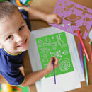 Stencil Drawing Kit for Kids, 25 Pcs Plastic Drawing Stencils with 400+ Shapes, Great Birthday Gift for Boy Girl — 6