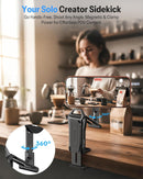 OMOTON TP02-Pro 5 in 1 Magnetic Phone Holder for Vlogging Essentials, Black photo 3