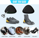 4 Pairs Heel Pads for Shoes, Leather Heel Grips for Boots Protectors — 4