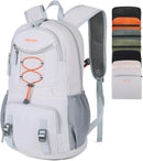 Nerlion 35L Hiking Backpack Travel Backpack for Men Women Camping Waterproof Outdoor Hiking Daypack Lightweight Backpack Silver Orange — 1