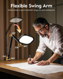 LitONES Remote LED Desk Lamp with Clamp, 2000LM, 30 Modes, Metal Arm — 5