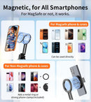69" Magnetic Phone Tripod Stand Selfie Stick with Remote & Phone Mount photo 2