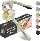 Kitessensu High Effective Garlic Press With Studs, Heavy Duty Garlic Mincer, Easy to Squeeze and Clean, Rust Proof,… — 1
