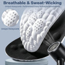 2 Pairs Height Increase Insoles for Men & Women - 4D Cloud Comfort Shoe Lifts 0.6"/1.0"/1.4" Memory Foam Heel Cushion Inserts, Breathable Honeycomb, Trimmable US Men 8-11 / Women 5-9 - Black — 5