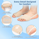 KTSAY Metatarsal Pads with Gel Pad for Women and Men, Foot Pads for Ball Pain Relief, Morton's Neuroma, Metatarsalgia Support (2, Beige, Large) 5