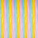i-CHONY 2 Pcs 3.2ft x 8.2ft Rainbow Metallic Tinsel Foil Fringe Curtain Party Streamers Photo Booth Backdrop Prop for Wedding Holiday Baby Shower Bachelorette Party Decor | Rainbow B — 1