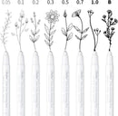 Ohuhu Fineliner Micro Drawing Pens: 8-size Tips (Ultra-fine, Fine & Brush) — 3
