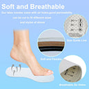 6 Pairs Unisex Breathable Shoe Insoles Inserts Double Layer Latex Foam Perforated Insole Cushioning Walking Comfort Replaceable Insoles for Men 5-11 Woman 2-8(Black, White, Brown) - Black,white,brown — 2