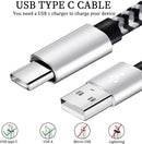 QQLIKE USB C Cable, 5 Pack (6FT) 3A Fast Charging Nylon Braided Type C Cord 2