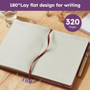 A5 Journaling Notebook, Hardcover Lined journal for Women Men writing, Note Taking, Personal Diary, 320 Pages 100GSM Thick Paper, Leather Cover Note book for School Office Supplies, 5.7'' X 8.4'' | 11.Purple — 4