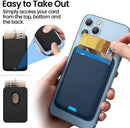 iLodn Magnetic Wallet Compatible with MagSafe for iPhone 17 16 15 14 13 12 Pro Max Air Plus Model, Mag 3 Safe Card Holder Stick on Accessories for Cell Phone & Case, Jet photo 3