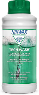 Nikwax Tech Wash 34 fl. oz Tech Wash Technical Cleaner for Jackets and Outerwear, Restores Waterproofing in Rain, Ski, and Snow Gear, Safe for Gore-Tex and DWR — 1