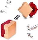DC-BEAUTIFUL Impossible Dovetail Box Mini 3D Brain Teaser Wooden Magic Drawers Gift Jewelery Box Puzzle Toy for Adults — 2