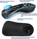 DR. POTTER+ 3/4 Plantar Fasciitis Insoles, High Arch Support Inserts for Flat Feet, Over-Pronation and Foot Pain, Metatarsal Support Insoles for Metatarsalgia (Medium(Men's 6.5-8.5, Women's 7.5-9.5)) - Black — 2