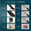 Home Hero 16-Piece Kitchen Knife Set - Knife Block Set — 3