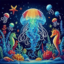 ZQEATRY Jellyfish Special Shape Diamond Art Kits for Adults,5D Diamond Painting Kits for Adults Beginner,DIY Diamond Dots Art Crystal Rhinestones Painting Kits for Home Wall Decor 11.8 X 11.8inch | XJ102 — 1