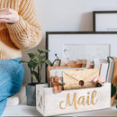 Wooden Mail Organizer Countertop — 2
