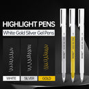 Fhyhej 6 Pack Gold Silver White Gel Pens, 1mm Fine Point for Black Paper | Multicolor | 1.0 mm — 2