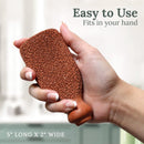 Pumice Stone for Feet Lasts 5+ Years Foot Exfoliator Scrubber Callus Remover Made of Natural Terra-Cotta - Minimalist — 4