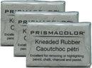 PRISMACOLOR Design Eraser, 1224 Kneaded Rubber Eraser, Grey (70531) (3 Pack) — 1