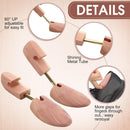 4 Pairs Adjustable Cedar Shoe Trees for Men — 3