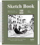 SuFly 11x14 Sketchbook, 100 Sheets Hardcover Sketch Book, 68lb/100gsm Artist Paper, Drawing Books for Teens & Art Gifts. | Green | 11-x-14-inch:1 Pack — 1